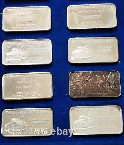 The Great Events & Leaders of WWII 1.5oz Sterling Silver Ingots 48pc Set