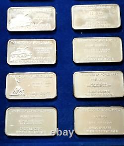 The Great Events & Leaders of WWII 1.5oz Sterling Silver Ingots 48pc Set