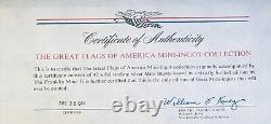 The Great Flags of America Sterling Silver. 925 Proof Mini Bars With COA