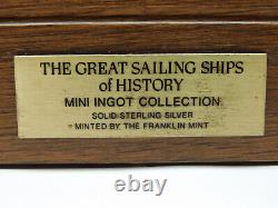 The Great Sailing Ships Of History Mini Ingot Collection Sterling Silver Set