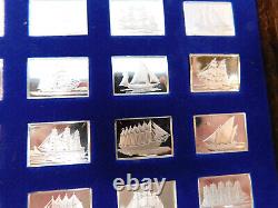 The Great Sailing Ships Of History Mini Ingot Collection Sterling Silver Set