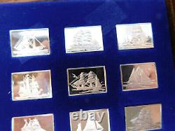 The Great Sailing Ships Of History Mini Ingot Collection Sterling Silver Set
