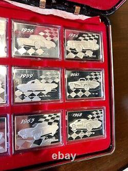 The Greatest Corvettes Of All Time Sterling Silver Proof Ingot Set Franklin Mint