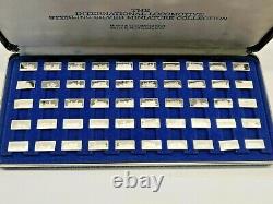 The International Locomotive Mini Sterling Silver Ingot Collection With Book