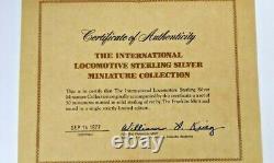 The International Locomotive Mini Sterling Silver Ingot Collection With Book