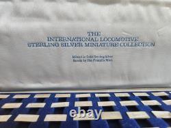 The International Locomotive Sterling Silver Miniature Collection Franklin Mint