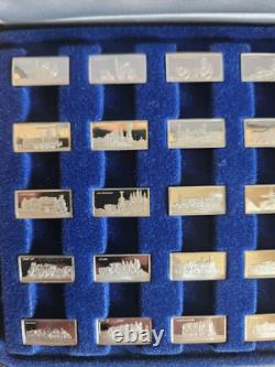 The International Locomotive Sterling Silver Miniature Collection Franklin Mint