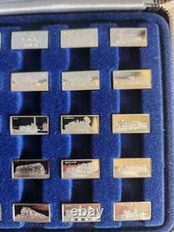 The International Locomotive Sterling Silver Miniature Collection Franklin Mint