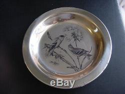 The National Audubon Society Sterling Silver Plate The Goldfinch 1973