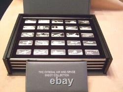 The Official Air and Space Ingot Collection 100 Sterling Silver Bars VERY RARE