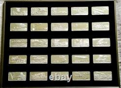 The Official Air and Space Ingot Collection 100 Sterling Silver Bars VERY RARE