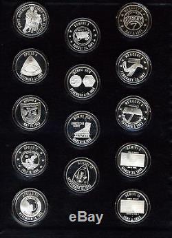 The Official American Space Flight Sterling Silver Anniversary Medals No COAs