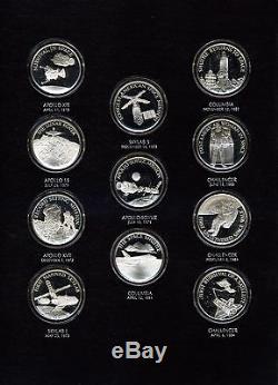 The Official American Space Flight Sterling Silver Anniversary Medals No COAs