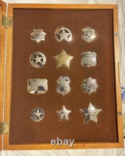 The Official Badges Of The Great Western Lawmen/ Franklin Mint/Sterling Silver