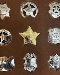 The Official Badges Of The Great Western Lawmen/ Franklin Mint/Sterling Silver