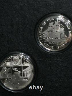 The Official Bicentennial Sterling Medals of the Thirteen Original States Set