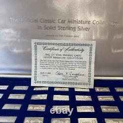 The Official Classic Car Miniature Collection In Solid Sterling Silver Mimted By