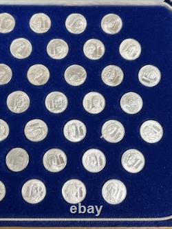 The Official Signers Of The Declaration Mini-Coin Collection Solid Sterling
