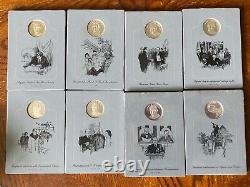 The Patriots Hall Of Fame Sterling Silver Proof Set (1975) Vol's 1&2, 20 Medals