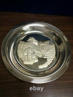 The Prospector by Gus Shafer Sterling Silver Collector Plate