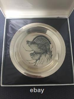 The Ruffed Grouse Solid Sterling Silver Plate James Fenwick Lansdowne NIB COA