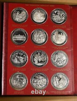 The Thomason Medallic Bible Franklin Mint Sterling Silver 108 Medals
