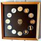 The Treasures Of The Mayas 12 Pc 24k On Sterling Medal Set W Frame, Coa, Box
