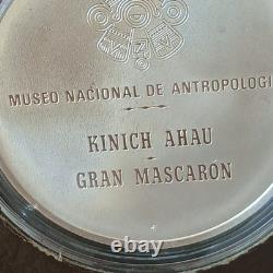 The Treasures of the Mayas 12 Pc 24k on Sterling Medal Set w Frame, COA, Box