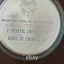 The Treasures of the Mayas 12 Pc 24k on Sterling Medal Set w Frame, COA, Box