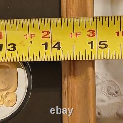 The Treasures of the Mayas 12 Pc 24k on Sterling Medal Set w Frame, COA, Box