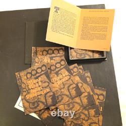 The Treasures of the Mayas 12 Pc 24k on Sterling Medal Set w Frame, COA, Box