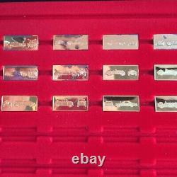 The World's Great Performance Cars 24K gold on Sterling Silver Ingots Incomplete