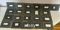 The World's Greatest Banknotes Ingot Collection 21 Counts (Franklin Mint, 1983)