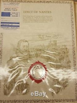 The Worlds Great Historic Seals 49 Sterling Silver Medal Set by Franklin Mint