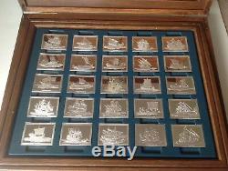 The great sailing ships of history 50 Sterling Silver Ingots Collection Withcase