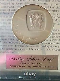 Three Limited Edition Franklin Mint Sterling Silver Holliday Lot Set