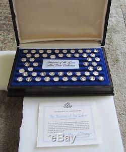 Treasures Of The Louvre- Rare Franklin Mint Sterling Silver Mini-coin Collection