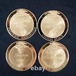 Treasures of American Art Sterling Silver Rounds by Franklin Mint Free Ship US