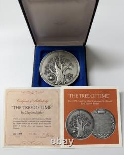 Tree of Time 1973 Franklin Mint Annual Sterling Silver Calander. 925