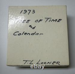 Tree of Time 1973 Franklin Mint Annual Sterling Silver Calander. 925