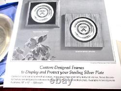 UNIVERSITY OF OREGON 1975 SOLID STERLING SILVER PLATE FACTORY SEALED 8x 8 INCHES