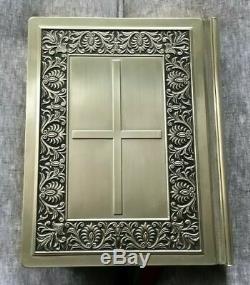 UNOPENED MIB The Franklin Mint Family Bible Sterling Silver King James Version