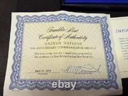United Nations 25th Anniversary Commemorative First Edition Medal Proof Set 1970