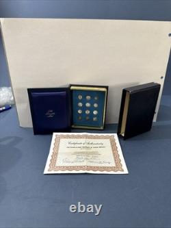 VTG 1970 ZODIAC 12 MEDALS FRANKLIN MINT Solid Sterling Silver Pre-owned
