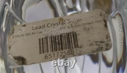 VTG 1984 Franklin Mint Lead Crystal Swan with 925 Gilt Crown Sculpture Lt. Ed