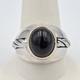 Vtg Franklin Mint 1989 925 Sterling Silver & 14k Gold Winner's Circle Onyx Ring