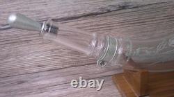 VTG Franklin Mint baccarat crystal & sterling silver bi-centennial powder Horn
