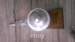 VTG Franklin Mint baccarat crystal & sterling silver bi-centennial powder Horn