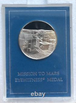 Viking 1 Mission to Mars Eyewitness Medal Solid Sterling Silver Franklin Mint