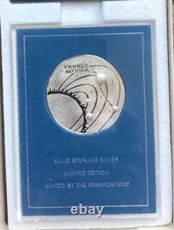 Viking 1 Mission to Mars Eyewitness Medal Solid Sterling Silver Franklin Mint